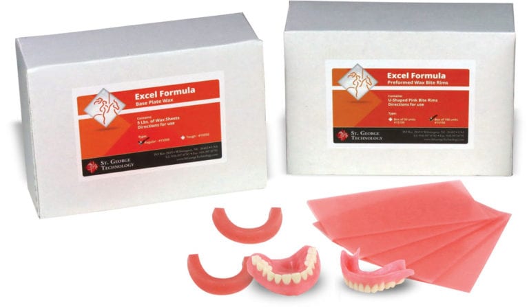 St. George Excel Formula Wax Bite Rims Box of 100 - Silcox Dental Supply