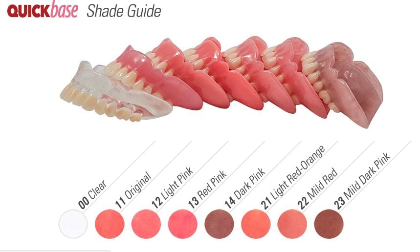 QuickBase Heat Cure Acrylic Kits Powder Liquid Silcox Dental Supply QuickBase Heat Cure Acrylic Kits Powder Liquid Silcox Dental Supply